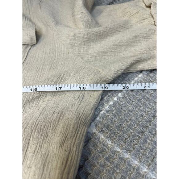 Free People Clementine Linen Blend Mini Dress Coastal Cowgirl Boho Chic Resort - Picture 6 of 9